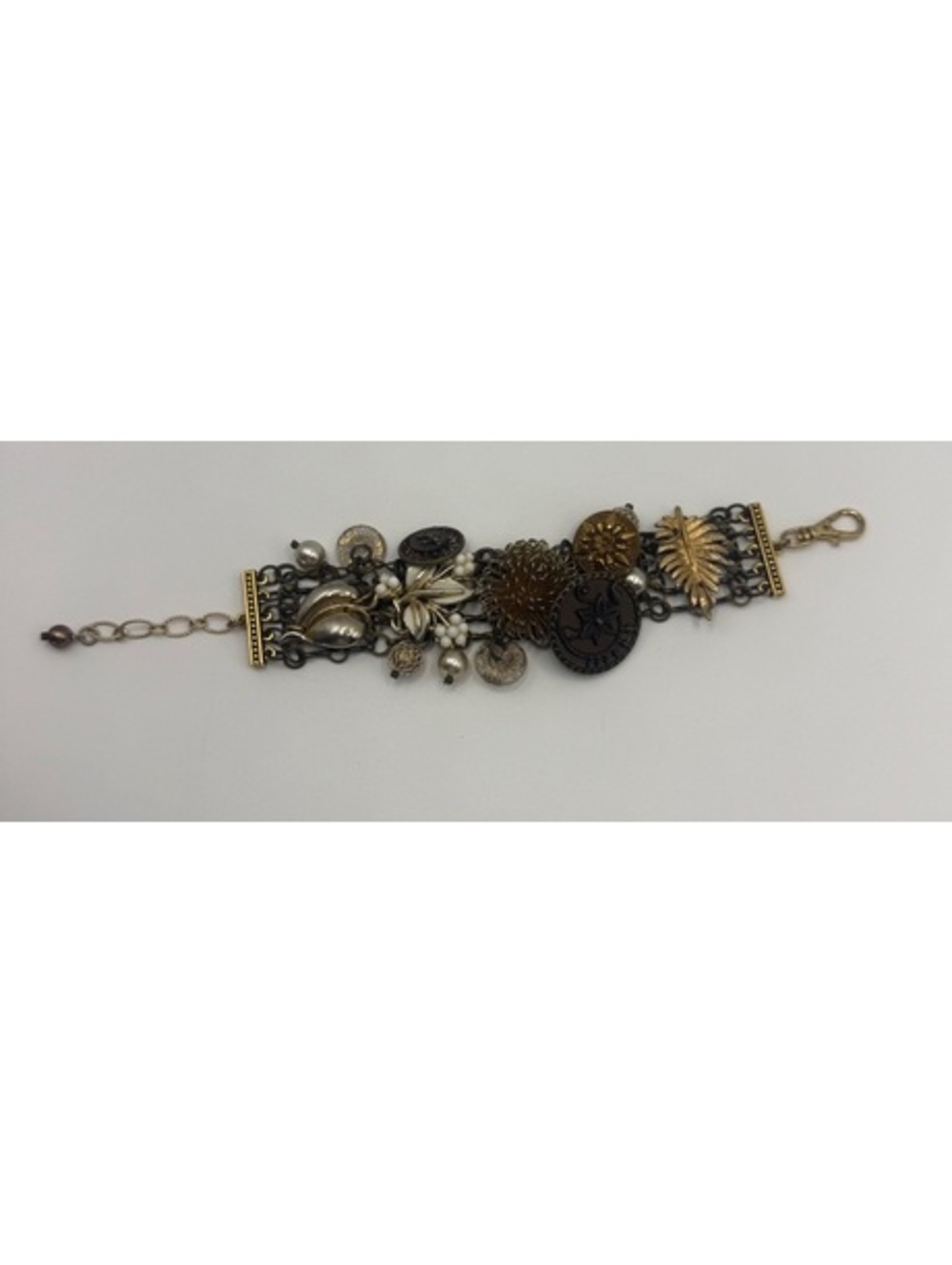 Vintage Maximalist charm junk bracelet women’s